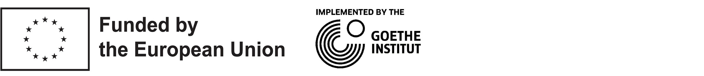 Logo der Europäischen Union und des Goethe-Institut